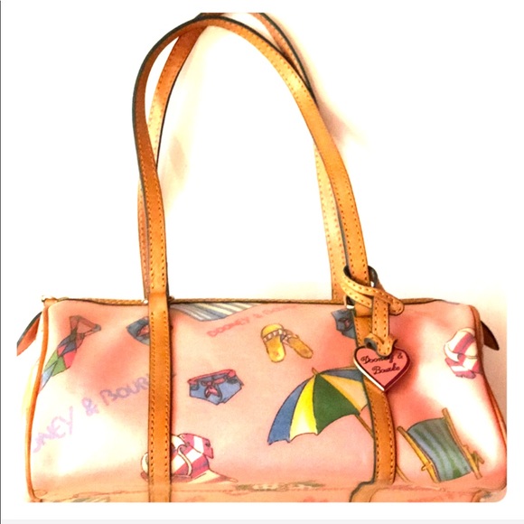 Dooney & Bourke Handbags - DOONEY & BOURKE PINK LIMITED ED PRINT BARREL BAG